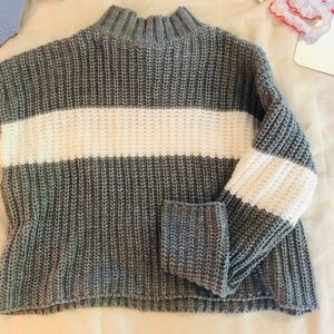 🤍Cropped Turtleneck Pullover